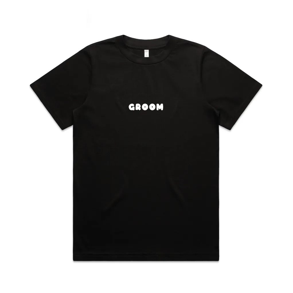 Here Comes The Party Tee | White on Black