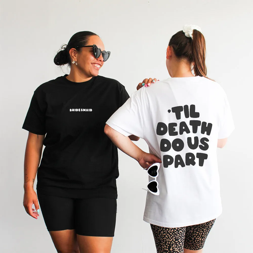 Here Comes The Party Tee | White on Black