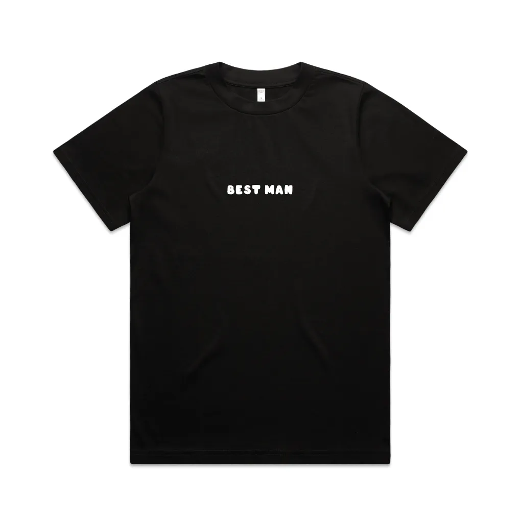 Here Comes The Party Tee | White on Black