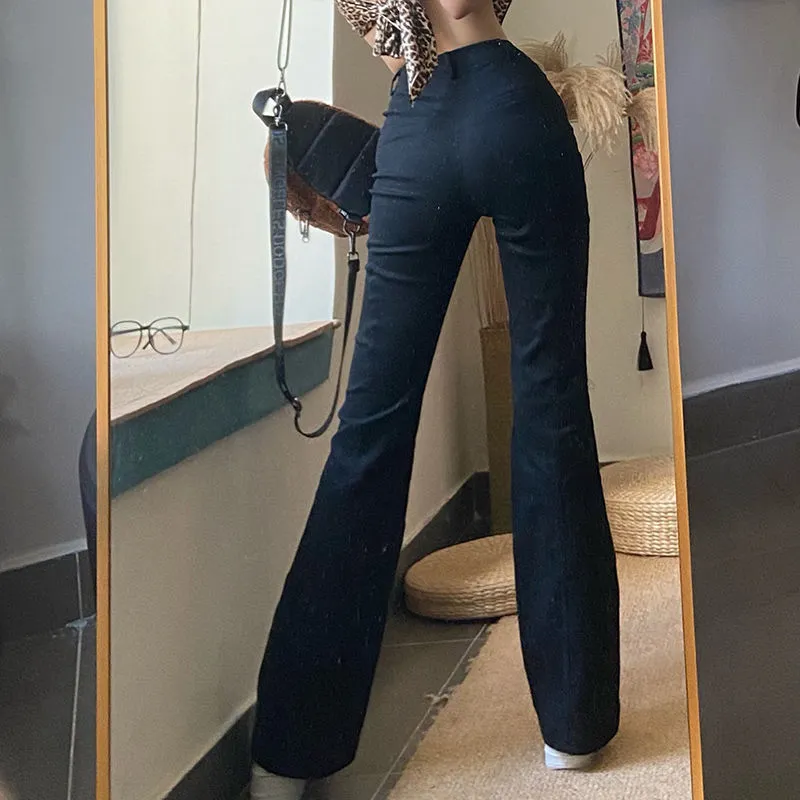 High-waisted Butt-lifting Thin Hot Girl Wide-leg Pants