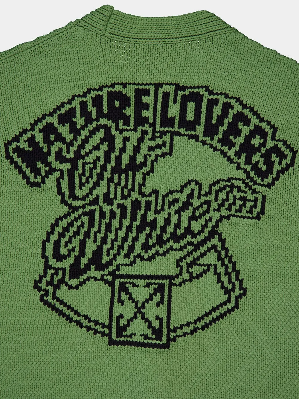 Intarsia Logo Cardigan