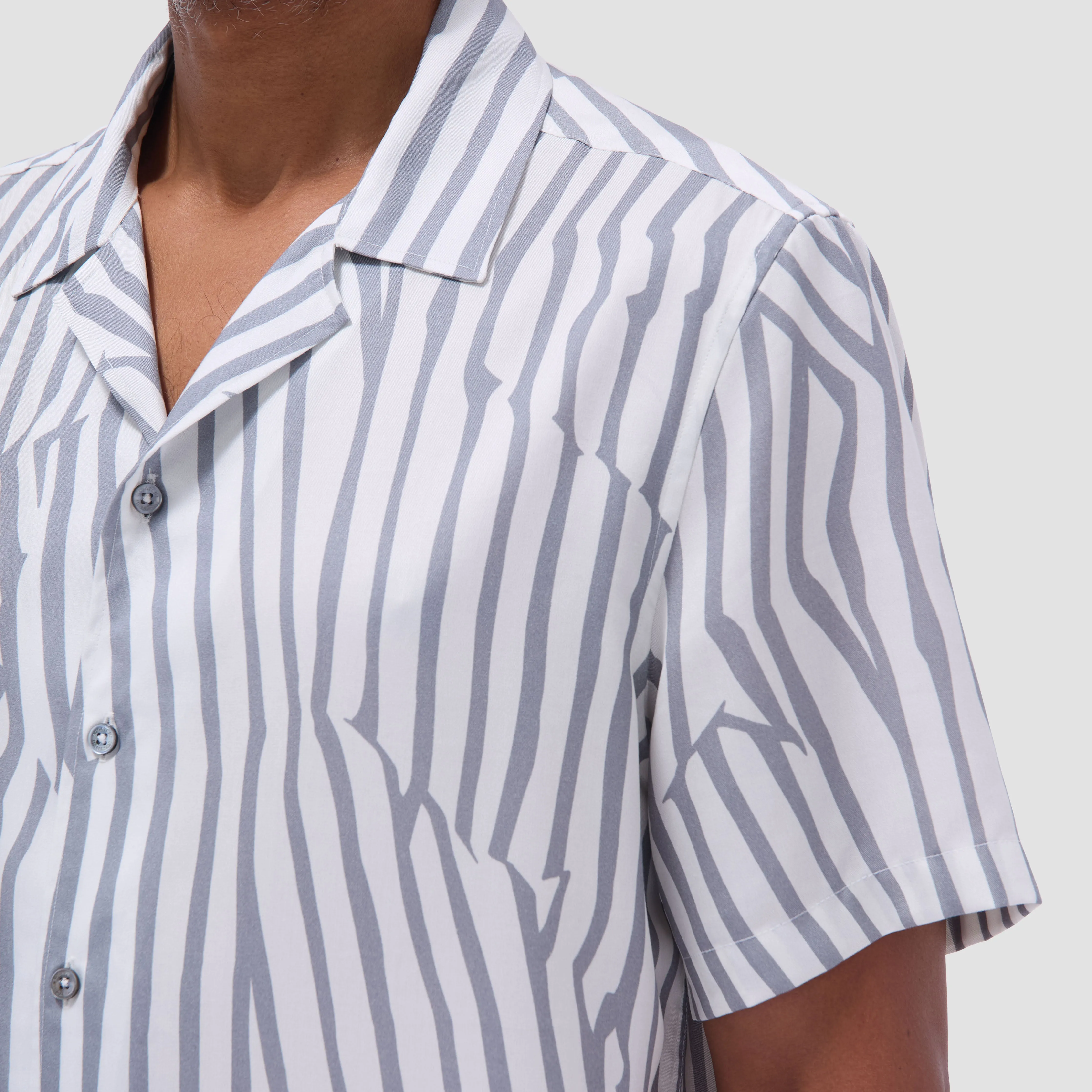 Jackson Irregular Stripe Camp Shirt