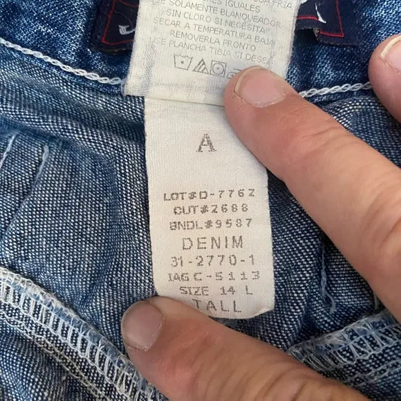 J.G. Hook high waisted baggy jeans, vintage, size 14‎ L (tall)