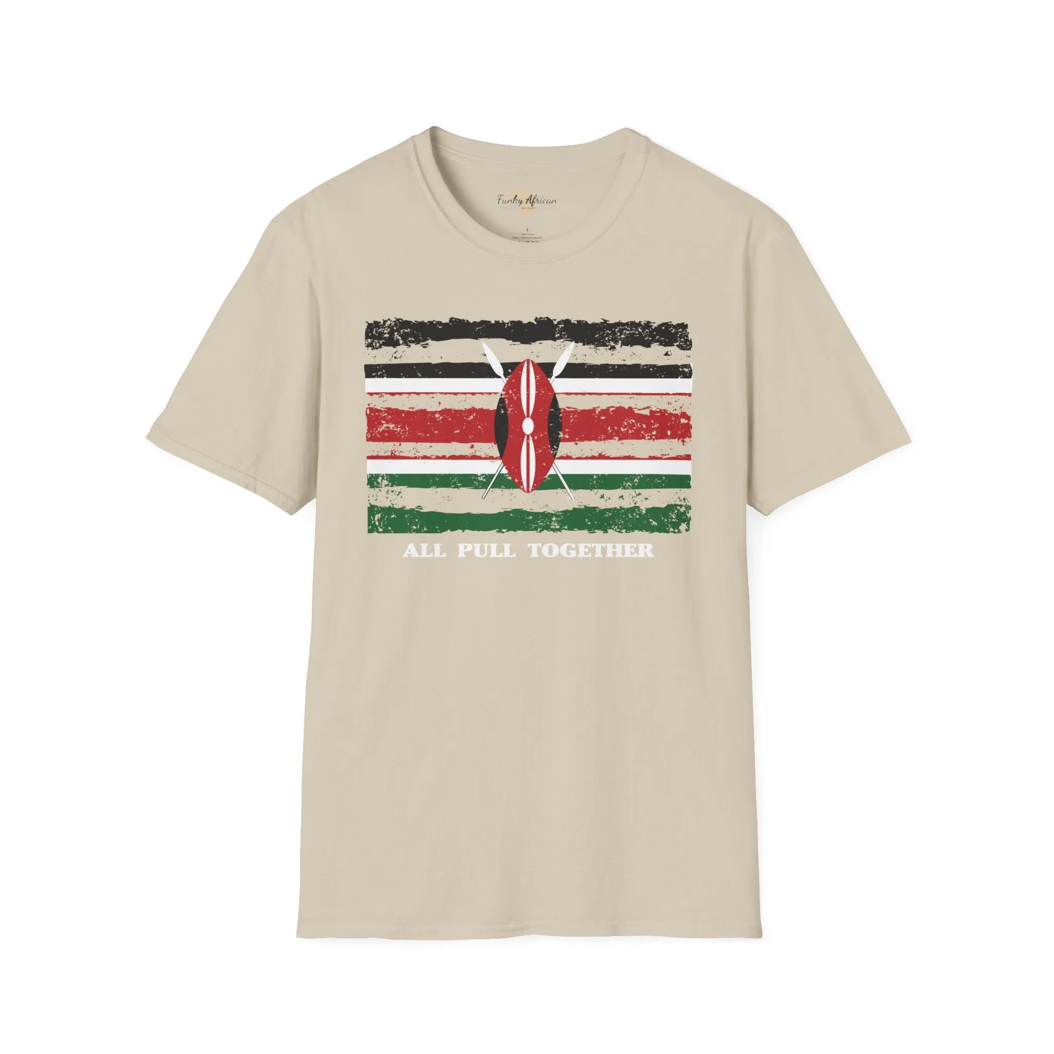 Kenya strip unisex softstyle tee