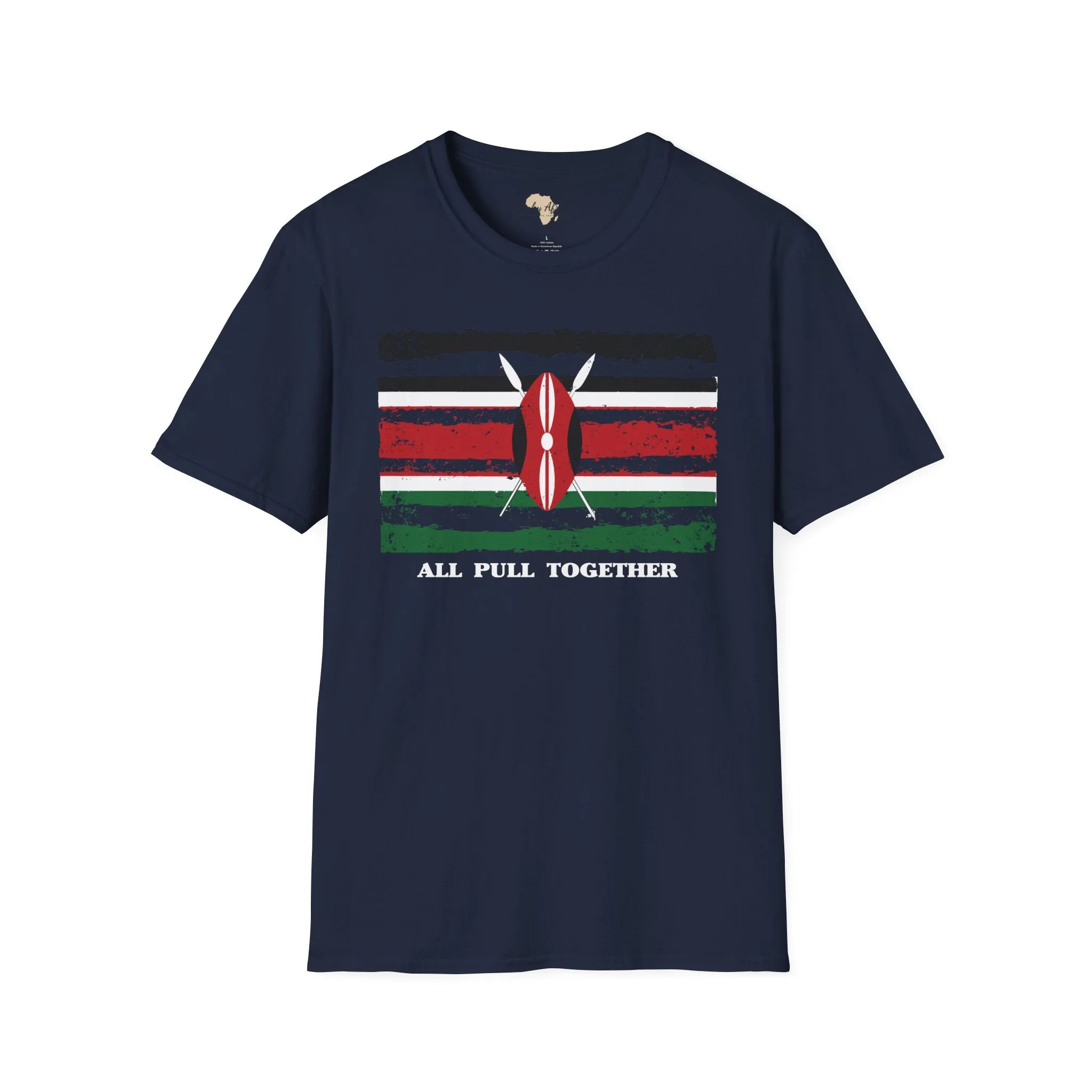 Kenya strip unisex softstyle tee