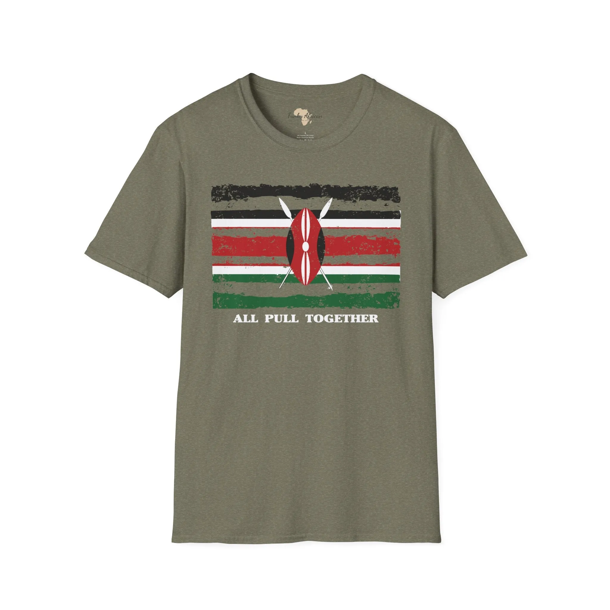 Kenya strip unisex softstyle tee