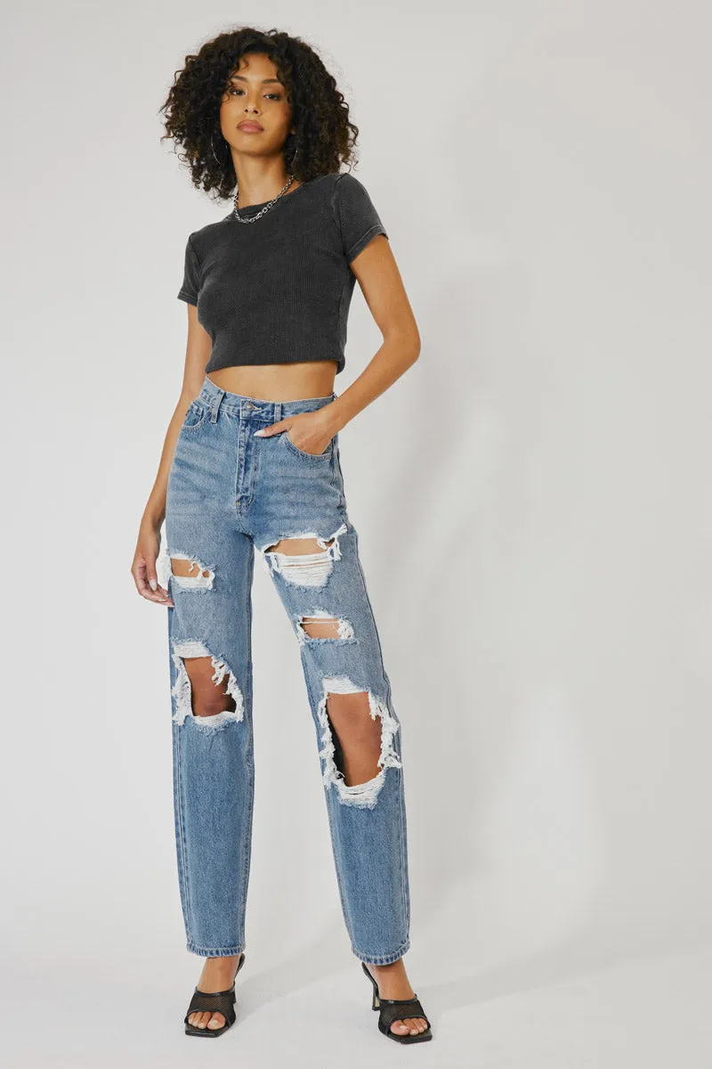 Kyla Ultra High Rise 90's Baggy Jeans