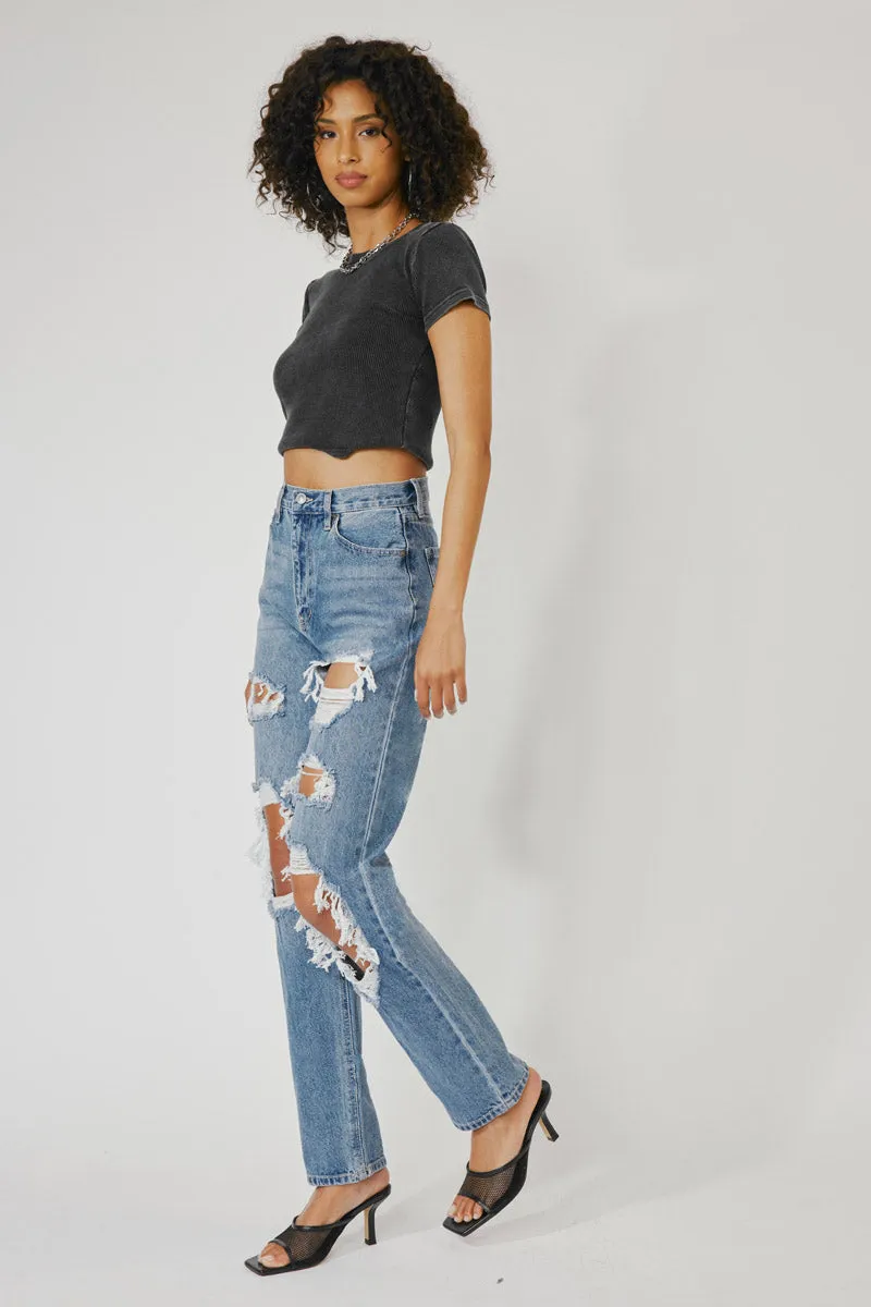 Kyla Ultra High Rise 90's Baggy Jeans