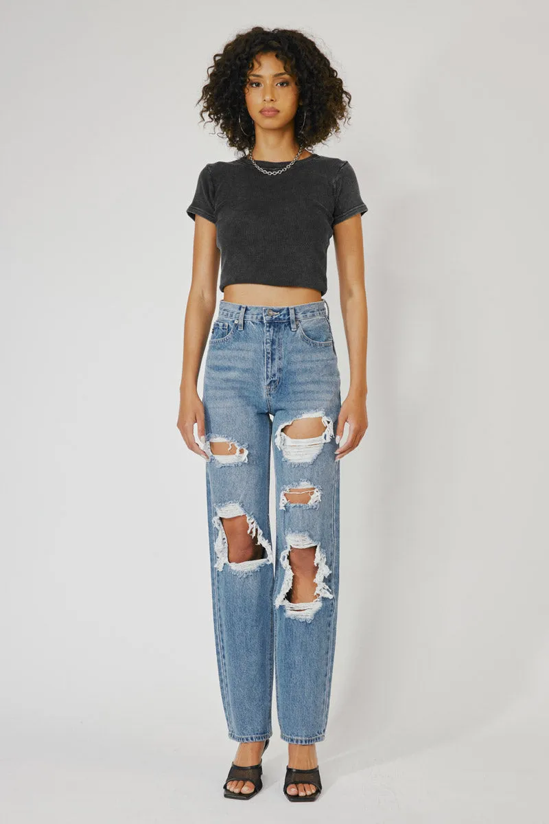 Kyla Ultra High Rise 90's Baggy Jeans