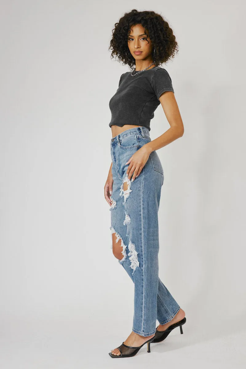 Kyla Ultra High Rise 90's Baggy Jeans