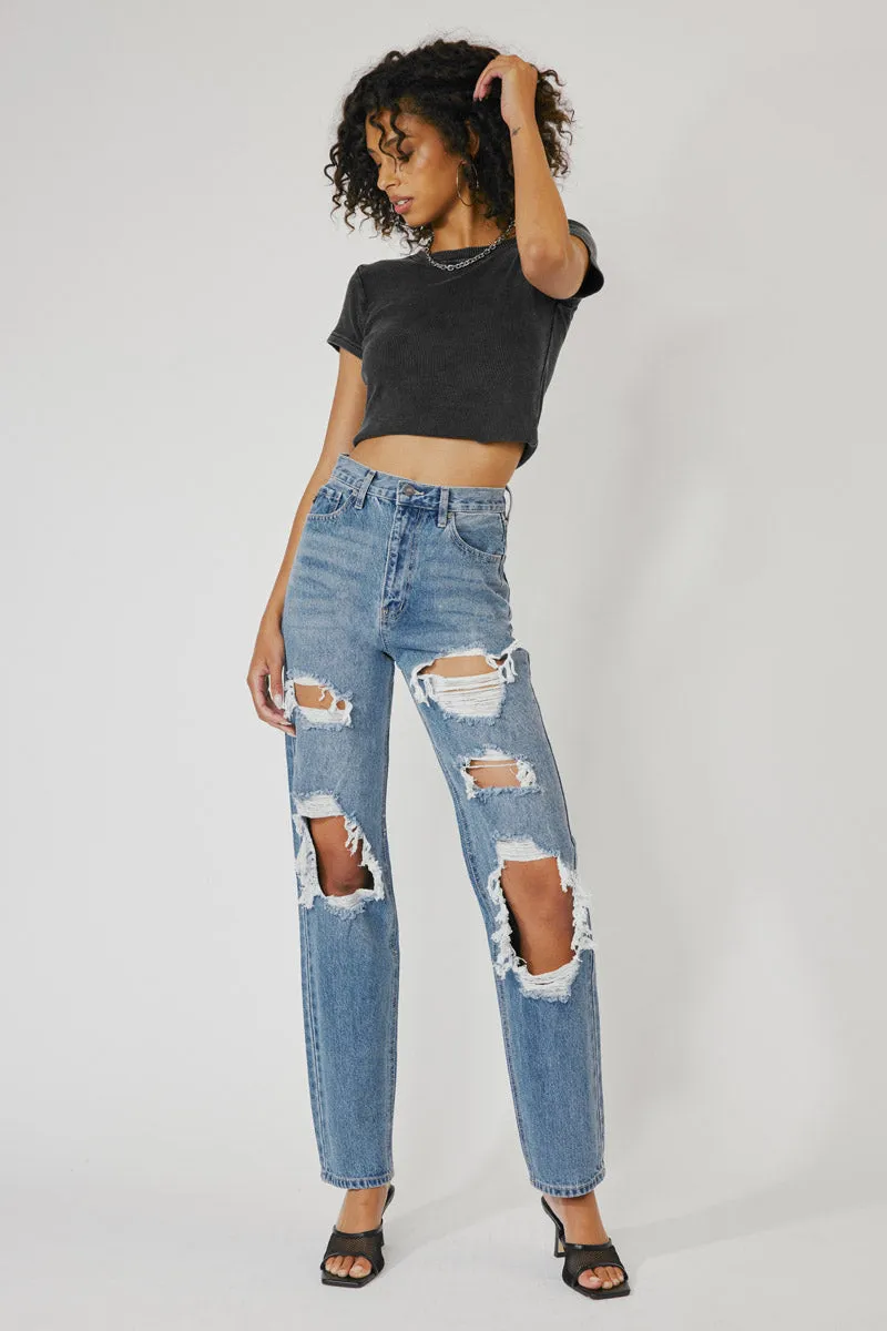 Kyla Ultra High Rise 90's Baggy Jeans