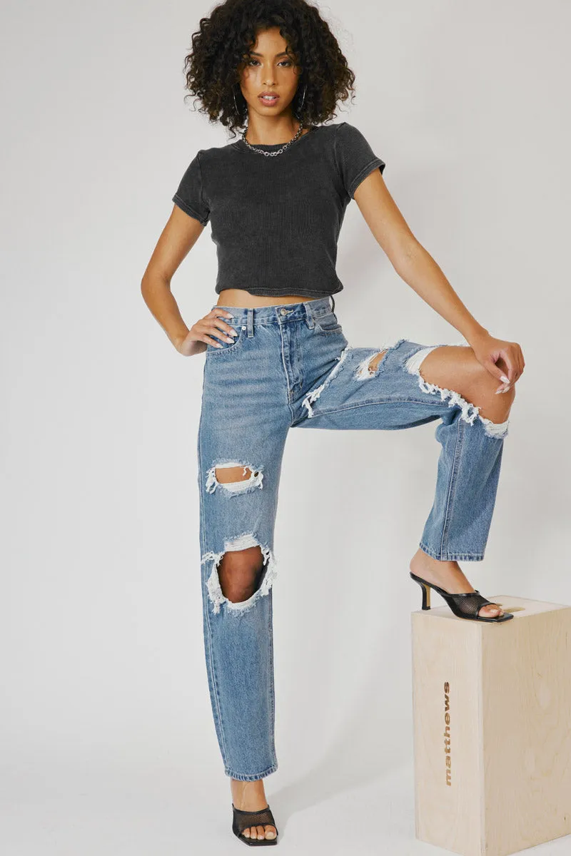 Kyla Ultra High Rise 90's Baggy Jeans