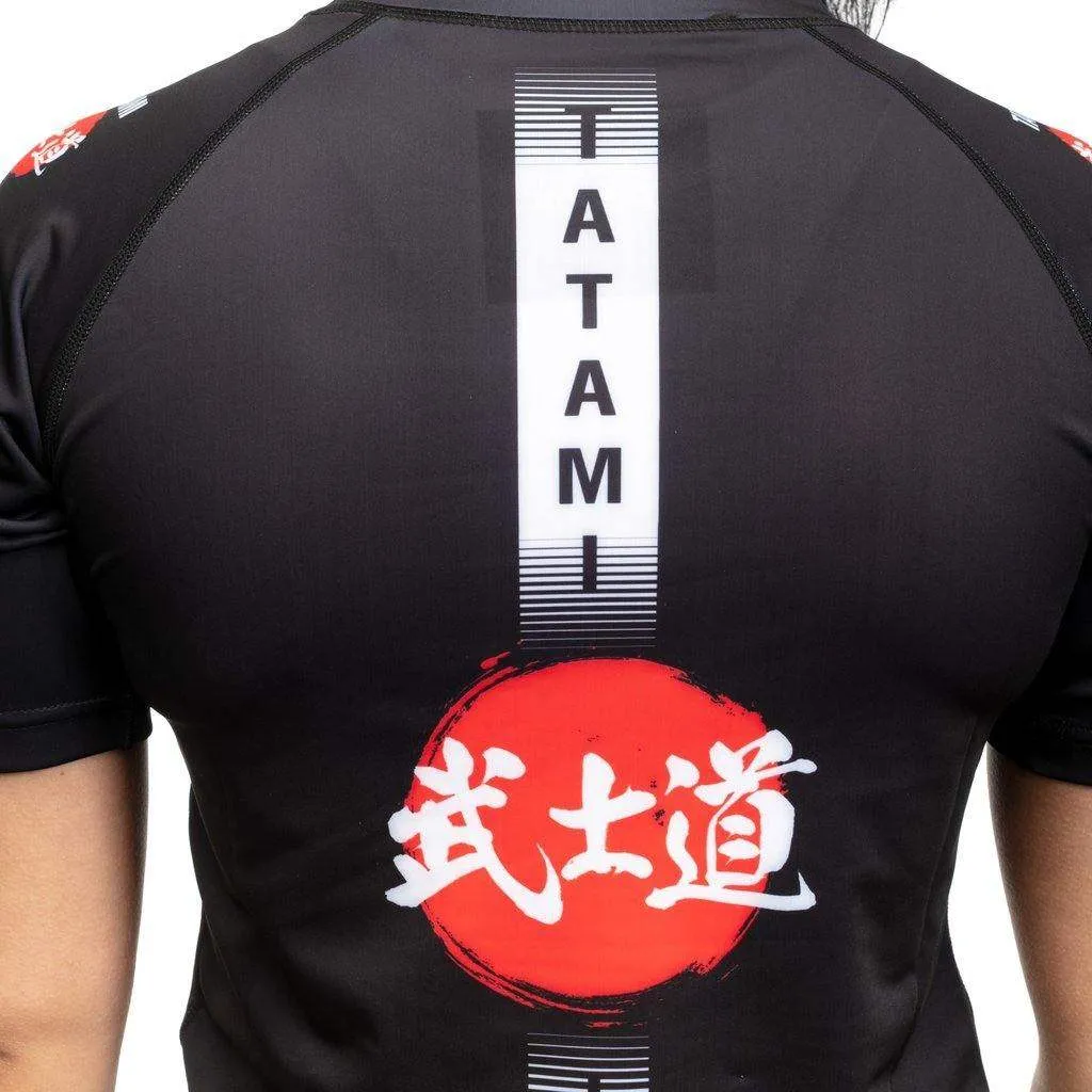 Ladies Bushido Black Short Sleeve Rash Guard