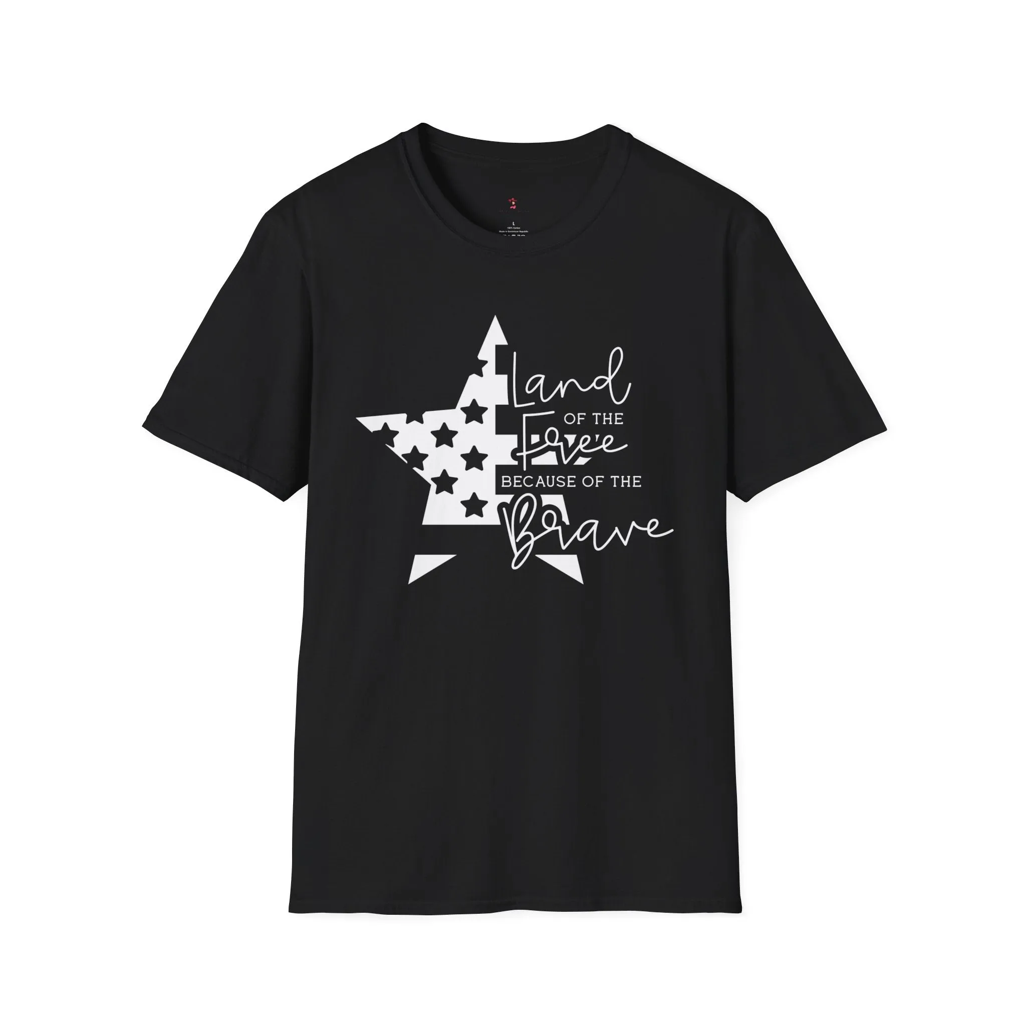 Land of the Free, 4th of July, Brave, Softstyle T-Shirt