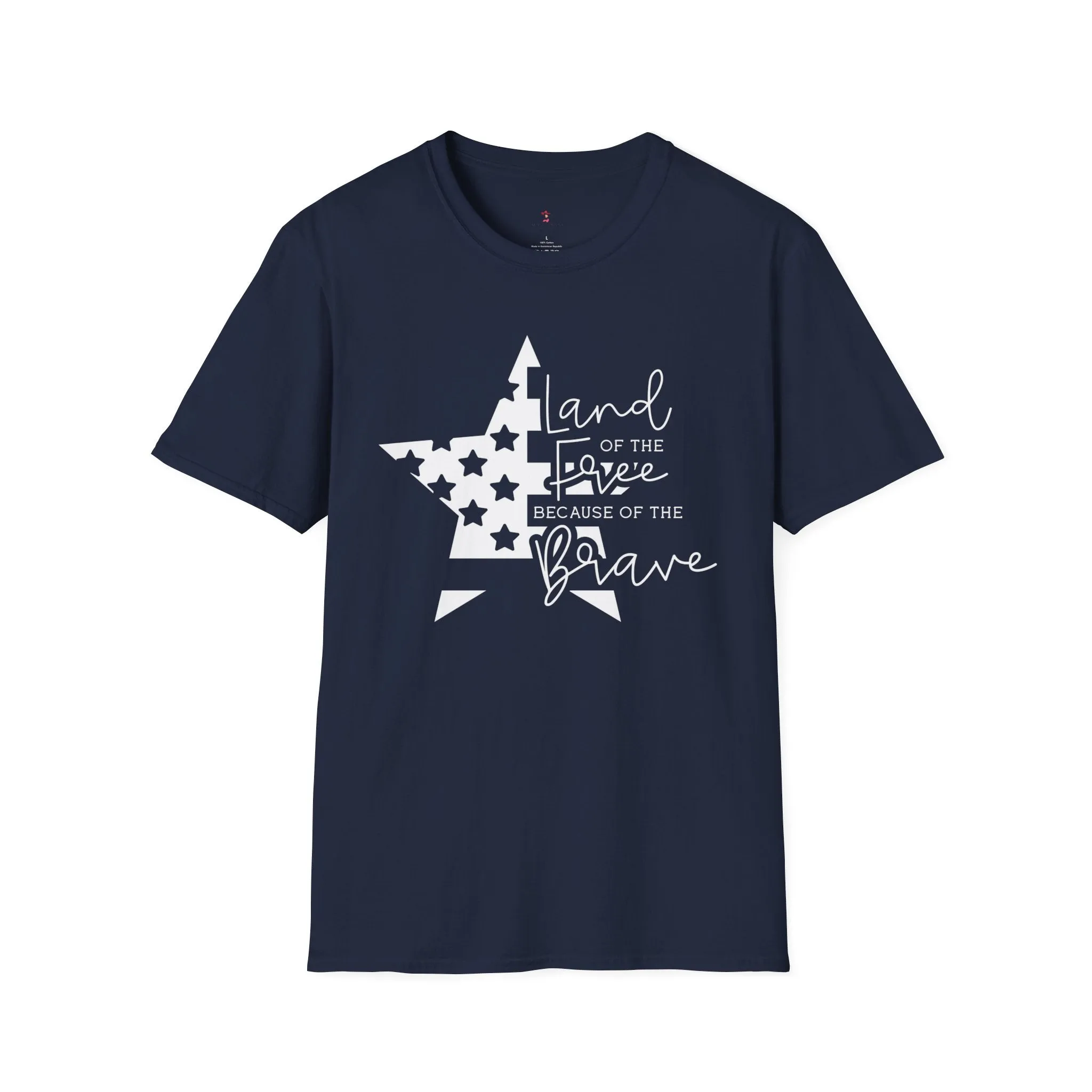 Land of the Free, 4th of July, Brave, Softstyle T-Shirt