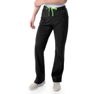 Landau Proflex Women's Straight-Leg Cargo Scrub Pants - BLACK / Sizes XXS - 5XL