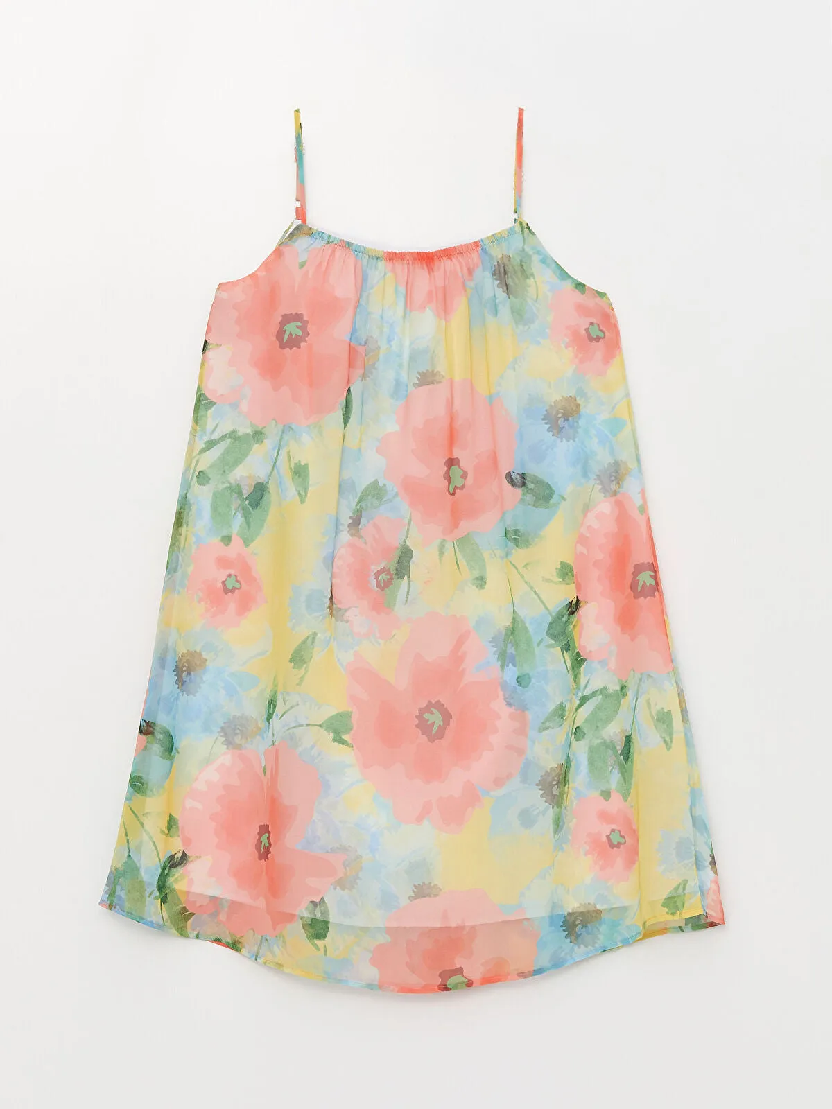 LCW Kids Square Neck Patterned Girl Dress