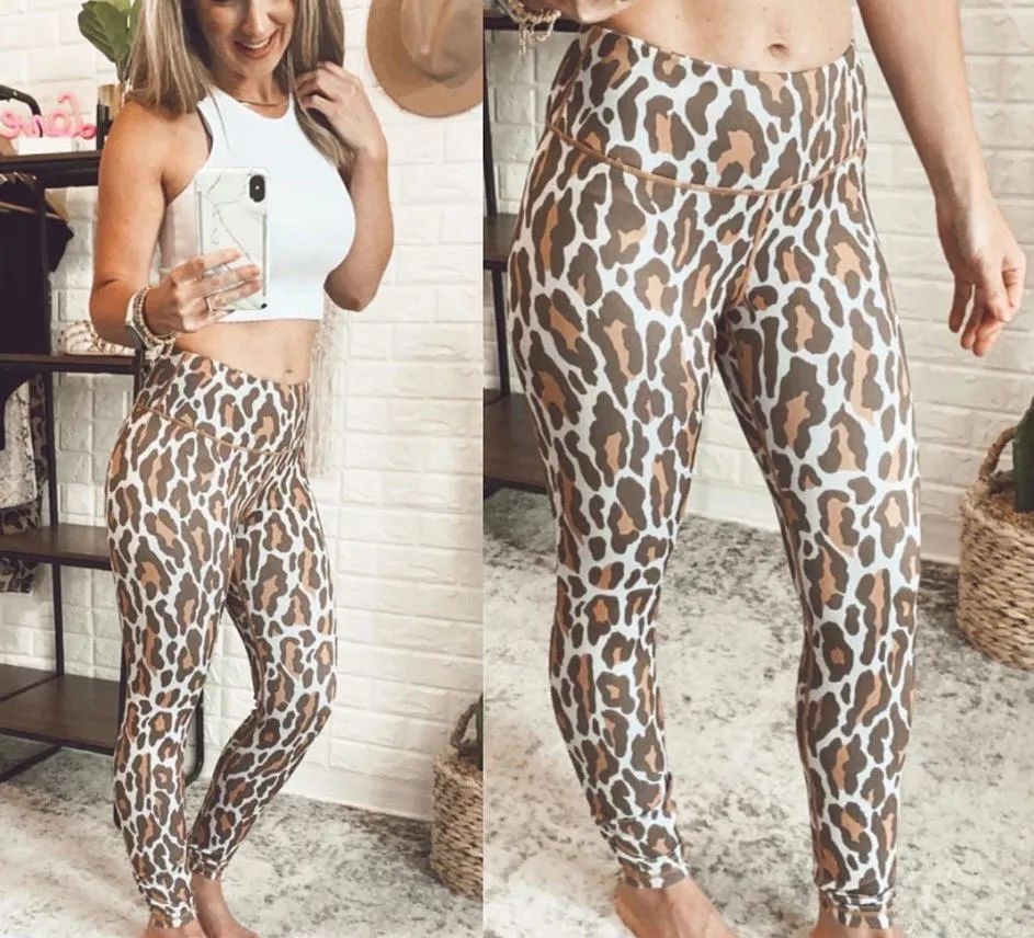 Leopard Workout -Tan