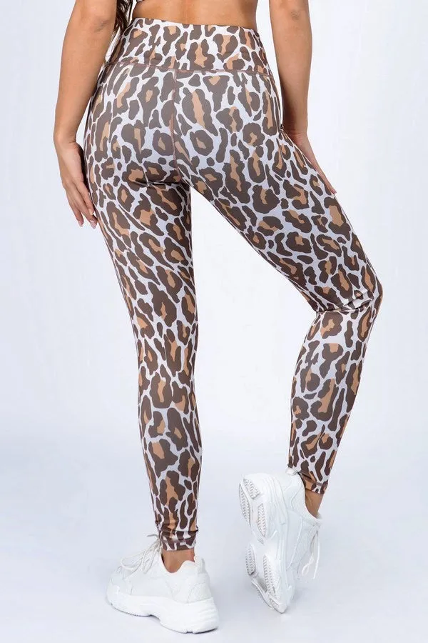 Leopard Workout -Tan