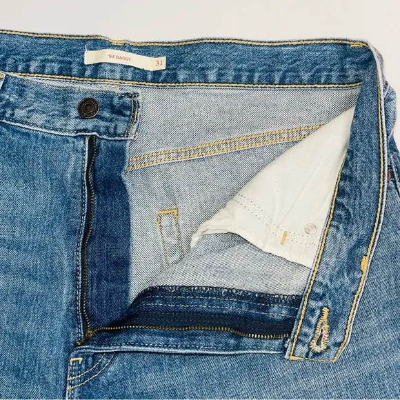 Levi's ‘94 Baggy Distressed Wide Leg Jeans medium wash 31