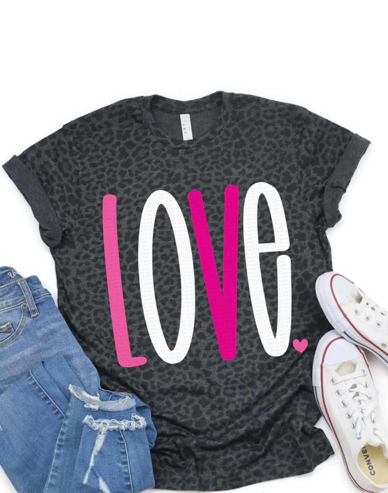 Love Leopard Tee