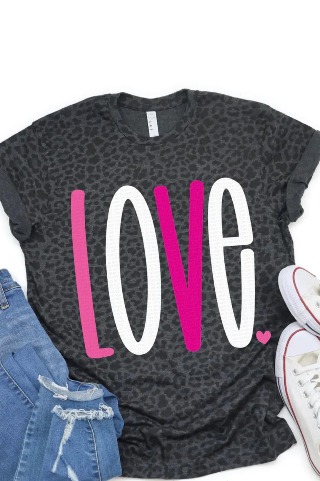 Love Leopard Tee