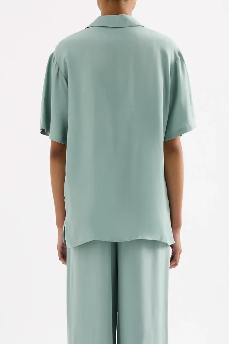 Lucia Cupro Shirt Capri