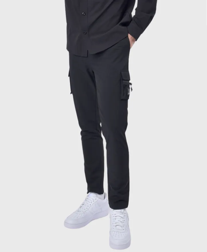Luke 1977 Melville Cargo Pants Jet Black