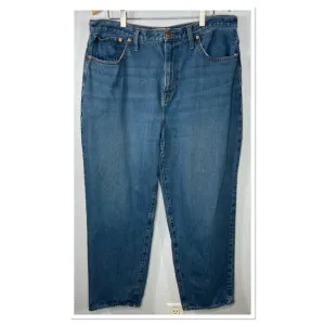 Madewell Baggy Straight Women’s Cotton Blend Jeans Sz 33