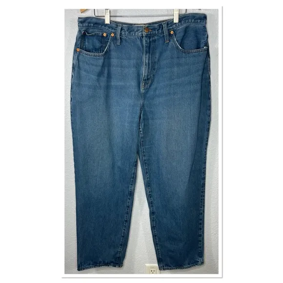 Madewell Baggy Straight Women’s Cotton Blend Jeans Sz 33