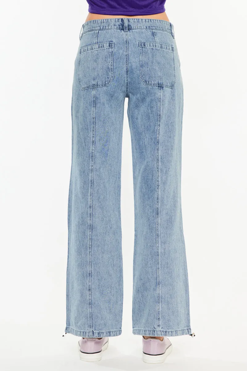Madison Mid Rise Baggy Fit Jeans