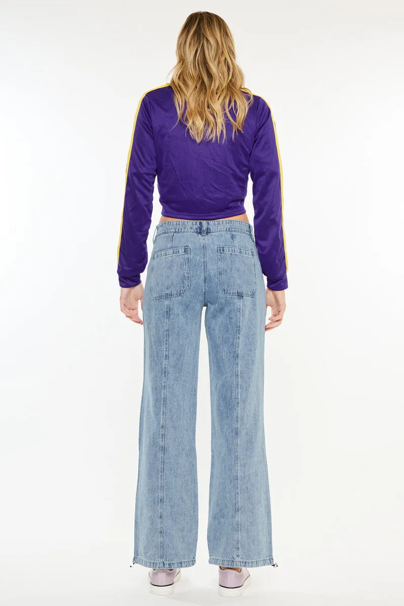 Madison Mid Rise Baggy Fit Jeans