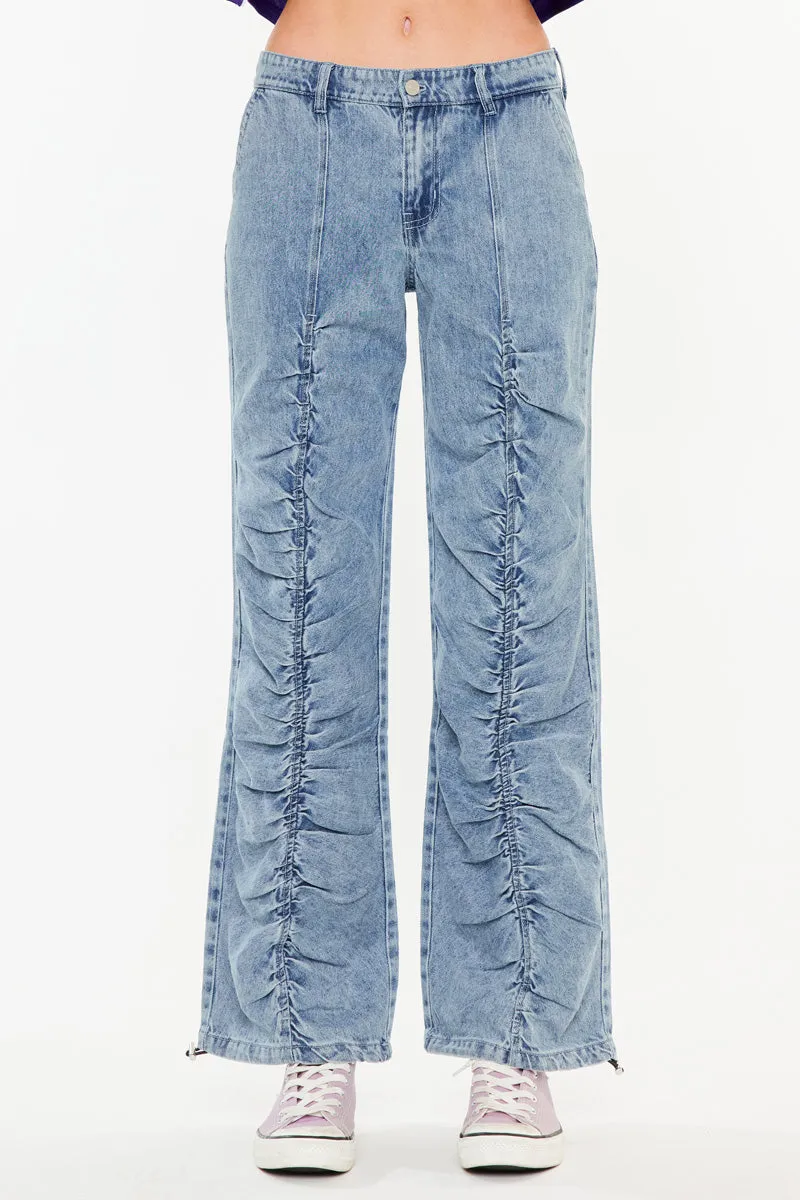 Madison Mid Rise Baggy Fit Jeans