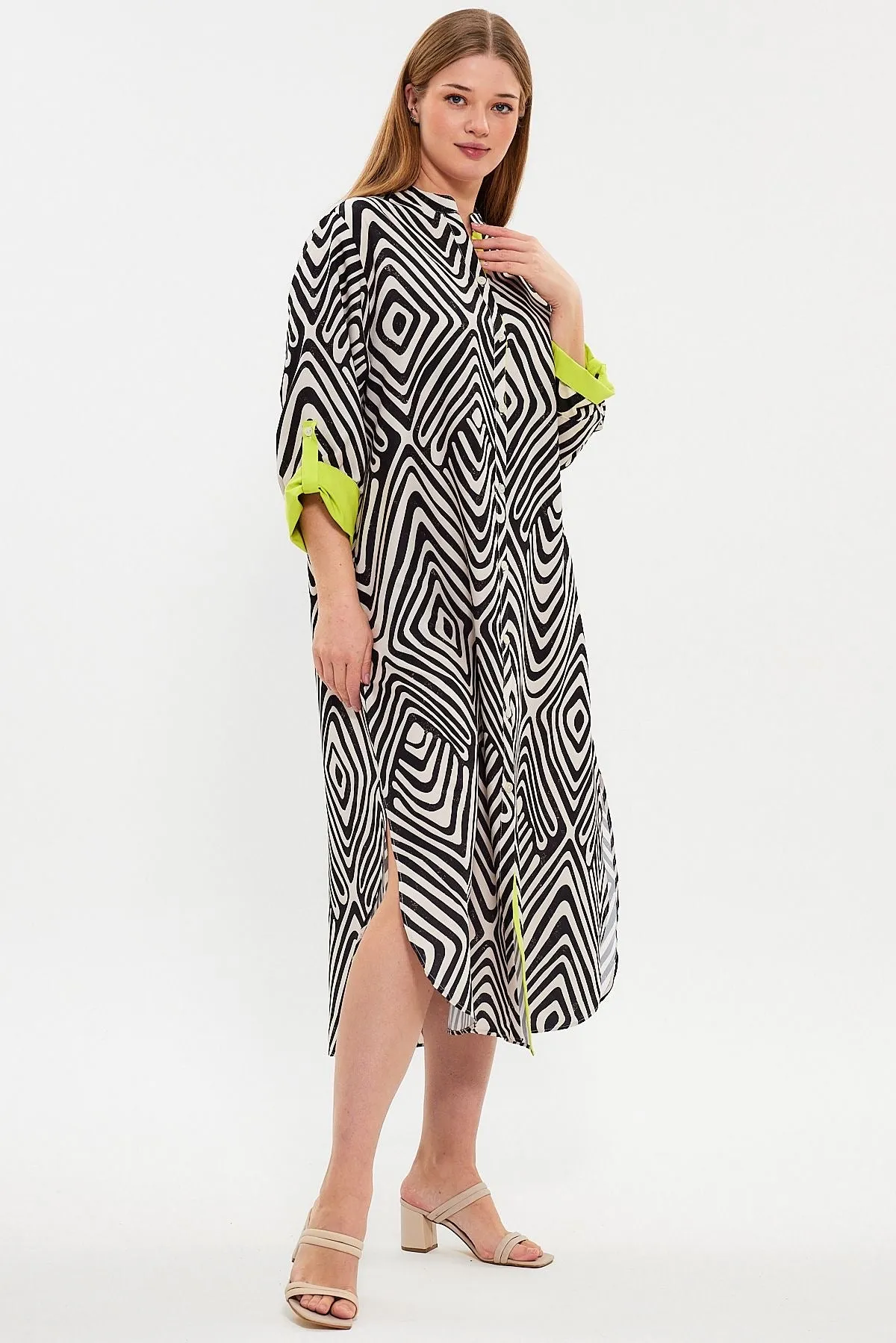 Marsel Boho Midi Tunic Dress