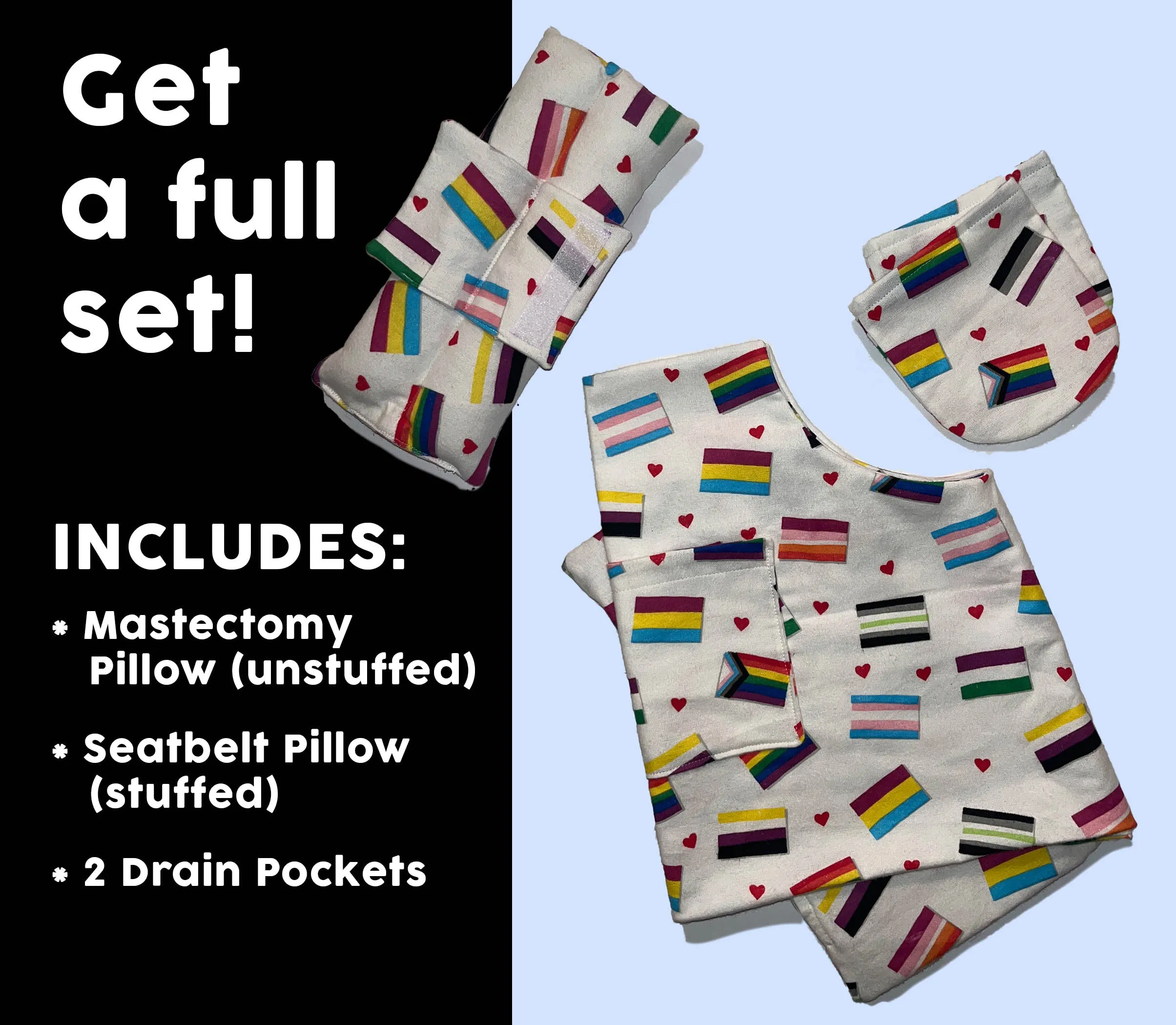 Mastectomy Pillows (Unstuffed)
