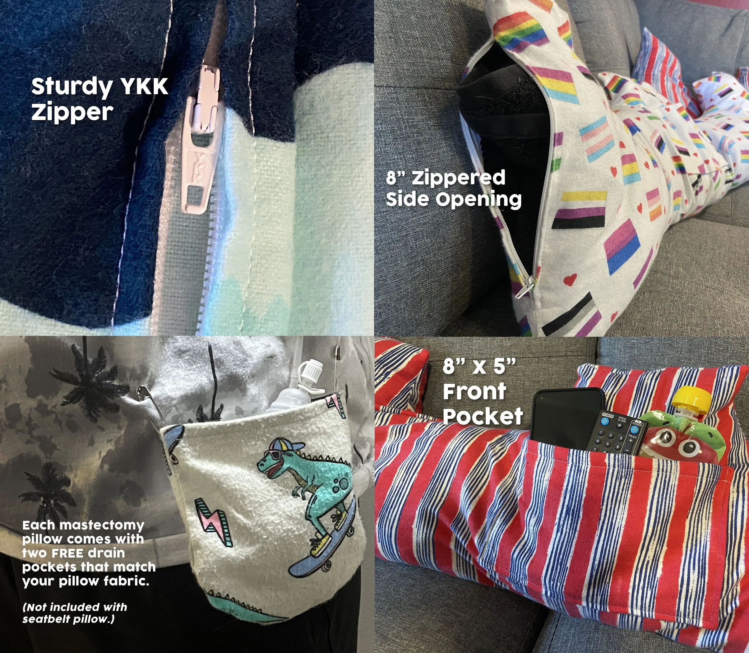 Mastectomy Pillows (Unstuffed)