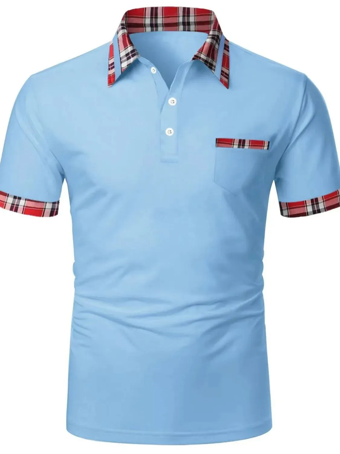 Men's Full Size Collared Neck Short Sleeve Polo Plus Size