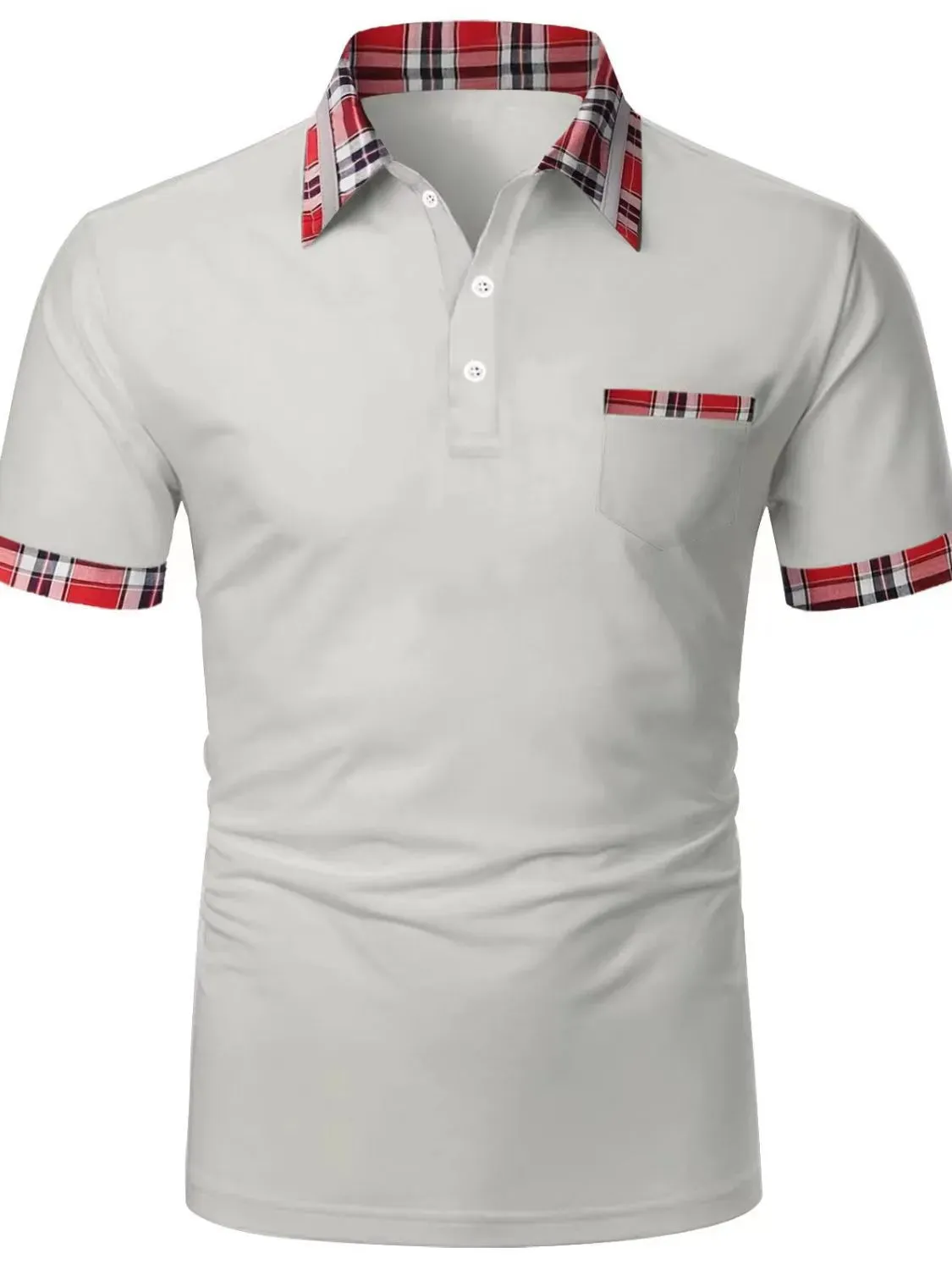 Men's Full Size Collared Neck Short Sleeve Polo Plus Size