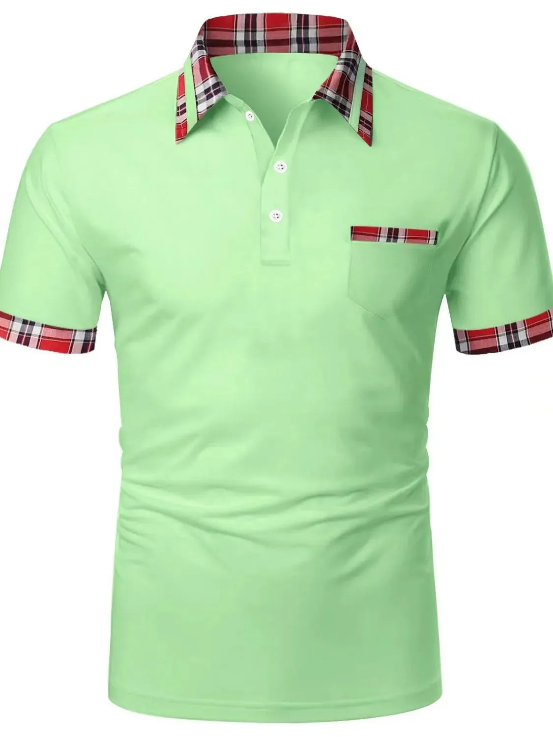Men's Full Size Collared Neck Short Sleeve Polo Plus Size