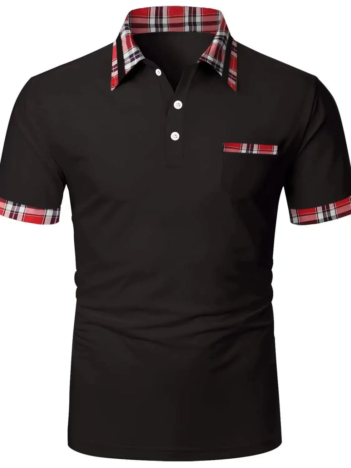 Men's Full Size Collared Neck Short Sleeve Polo Plus Size