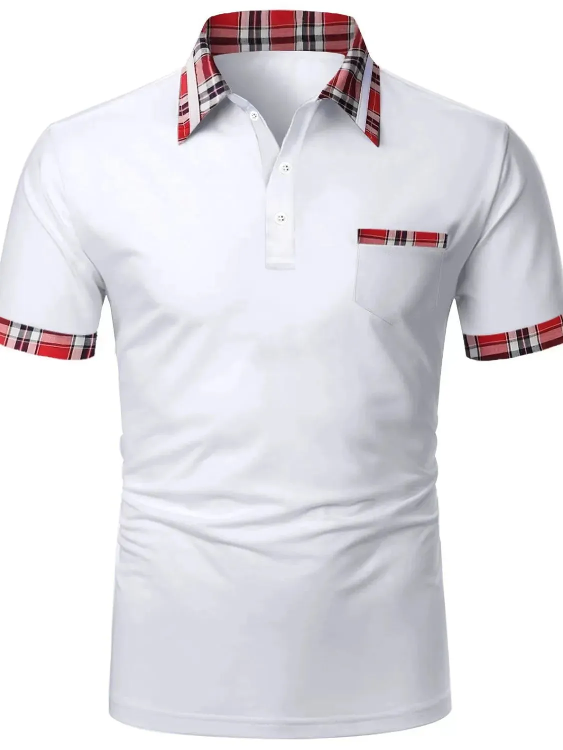 Men's Full Size Collared Neck Short Sleeve Polo Plus Size