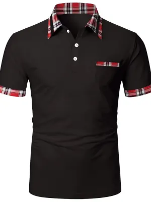 Men's Full Size Collared Neck Short Sleeve Polo Plus Size