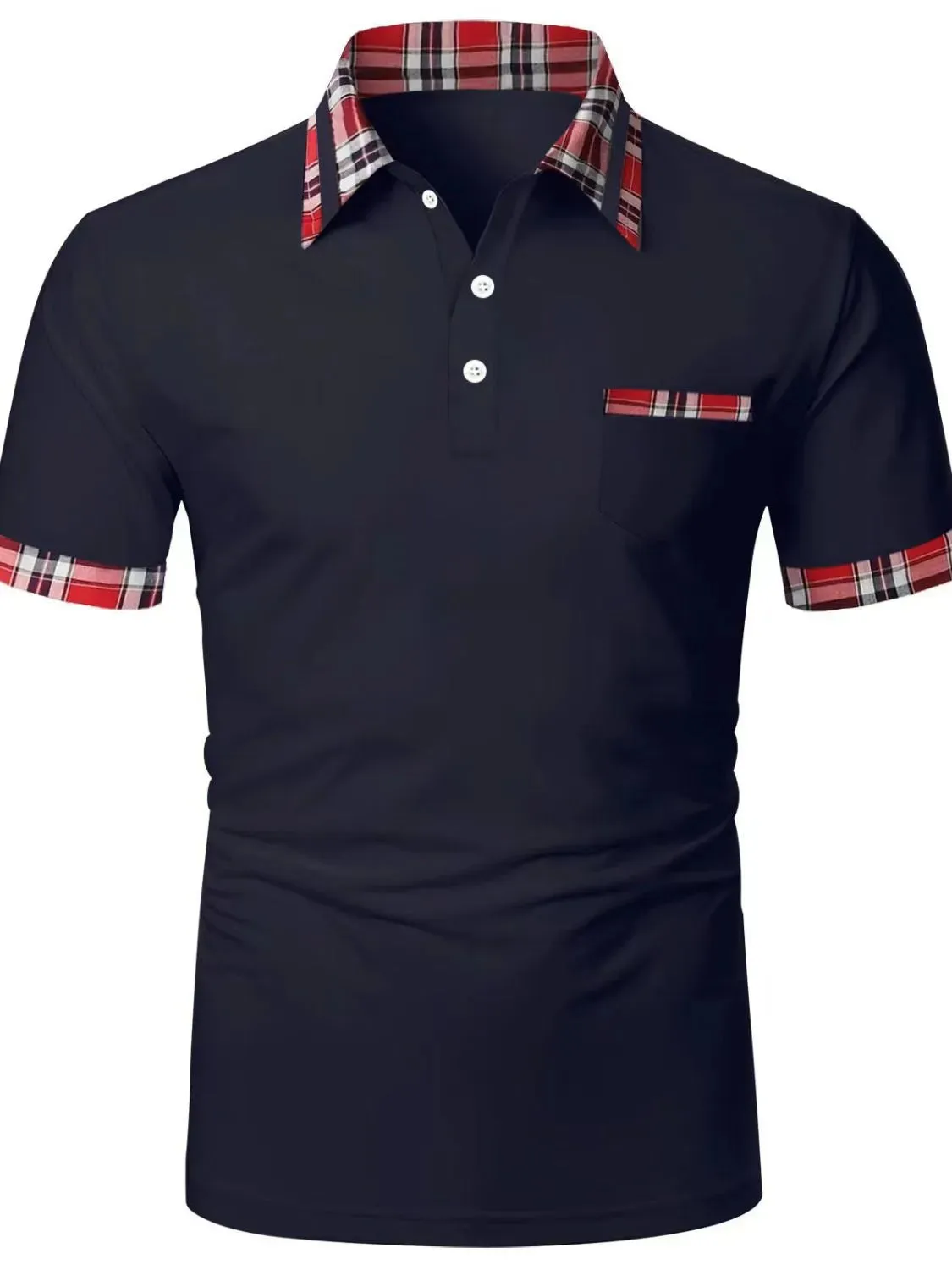 Men's Full Size Collared Neck Short Sleeve Polo Plus Size