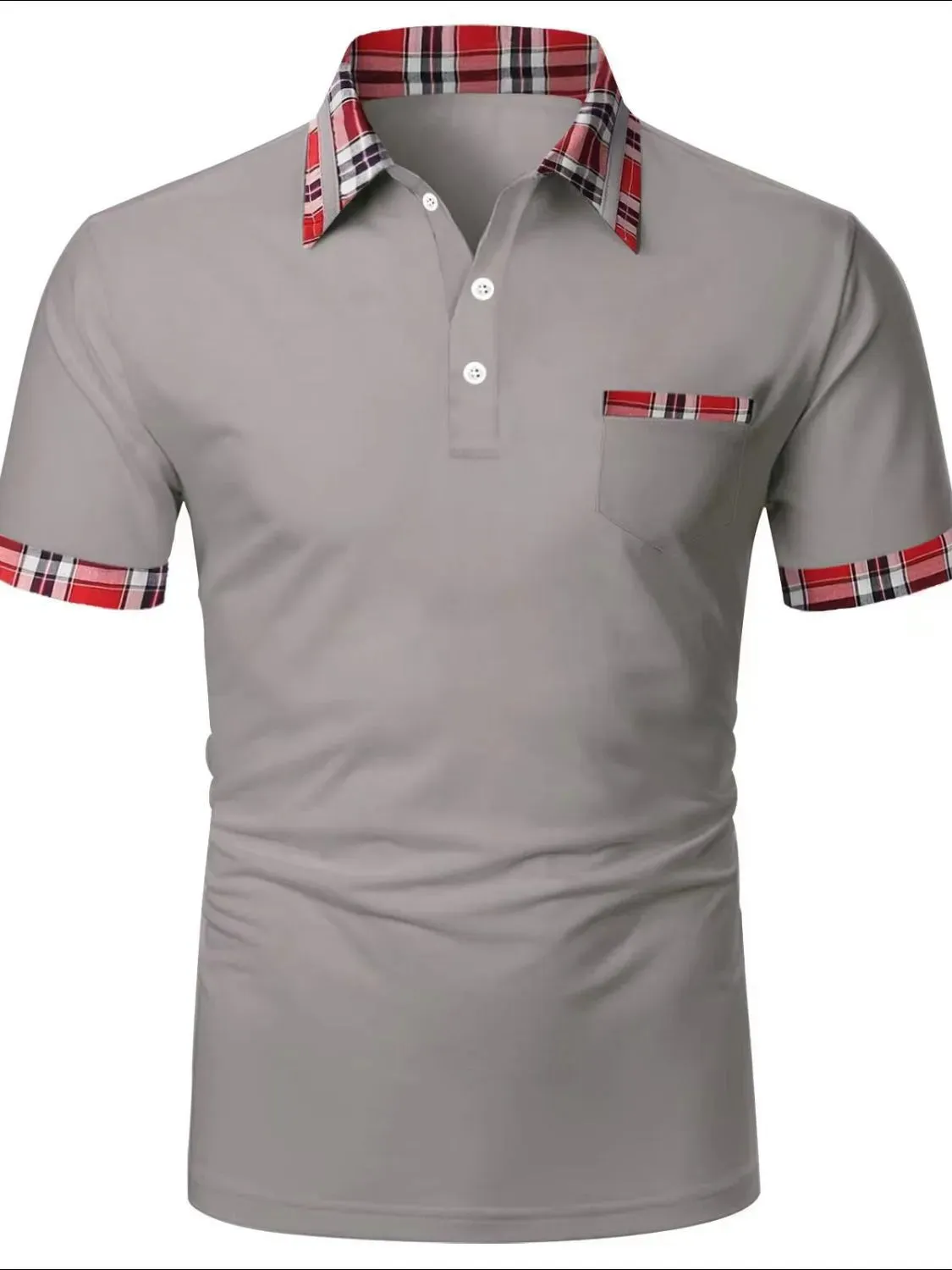 Men's Full Size Collared Neck Short Sleeve Polo Plus Size
