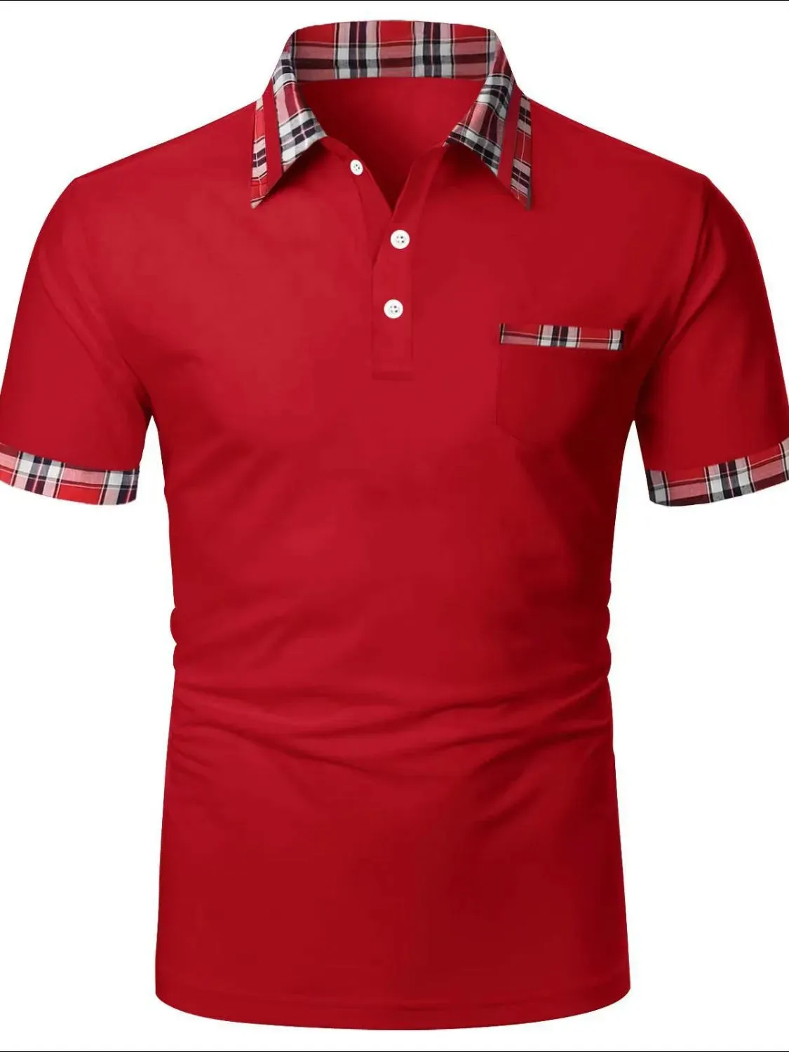 Men's Full Size Collared Neck Short Sleeve Polo Plus Size