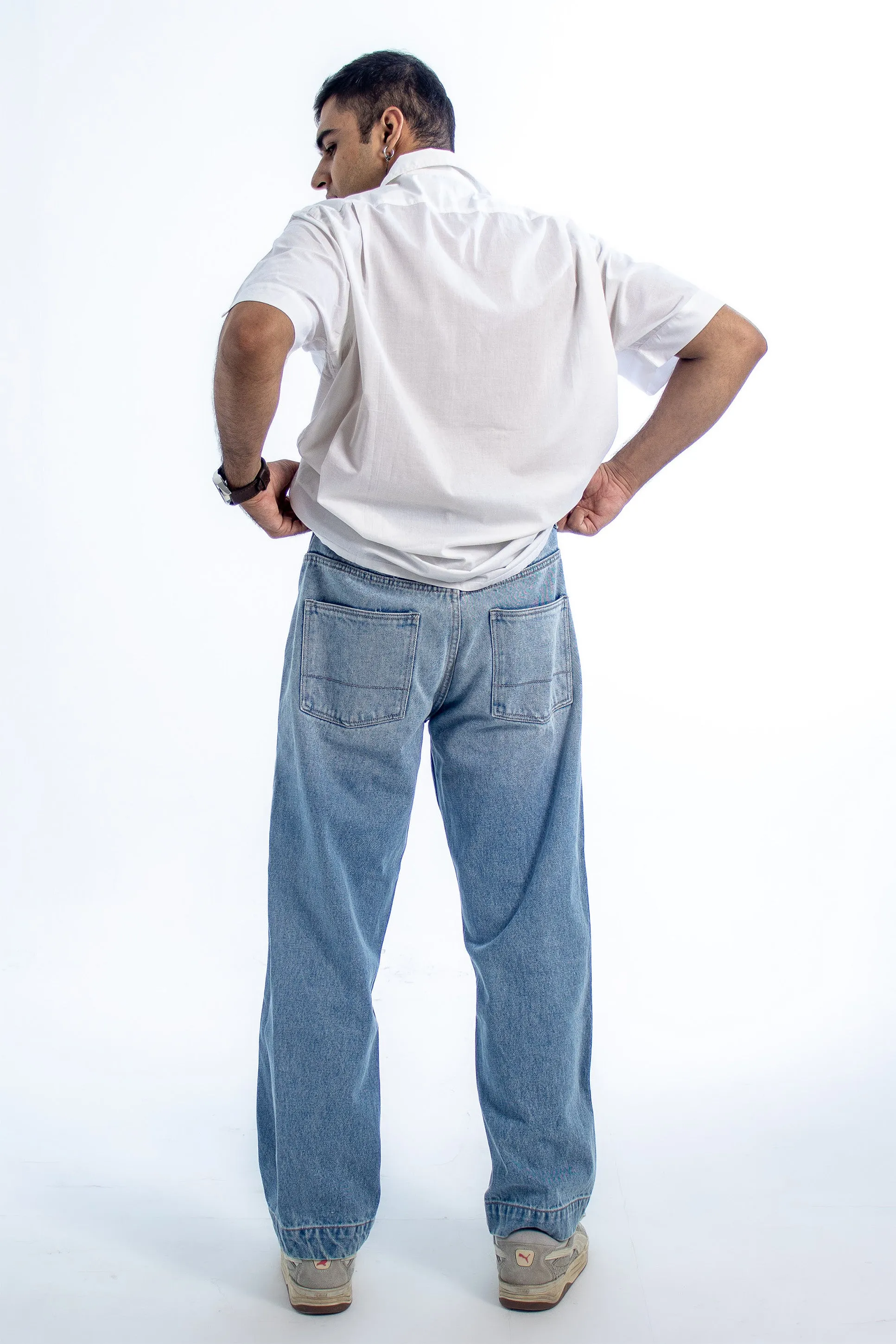 Metro Comfort Loose Jeans: Skyline Fade