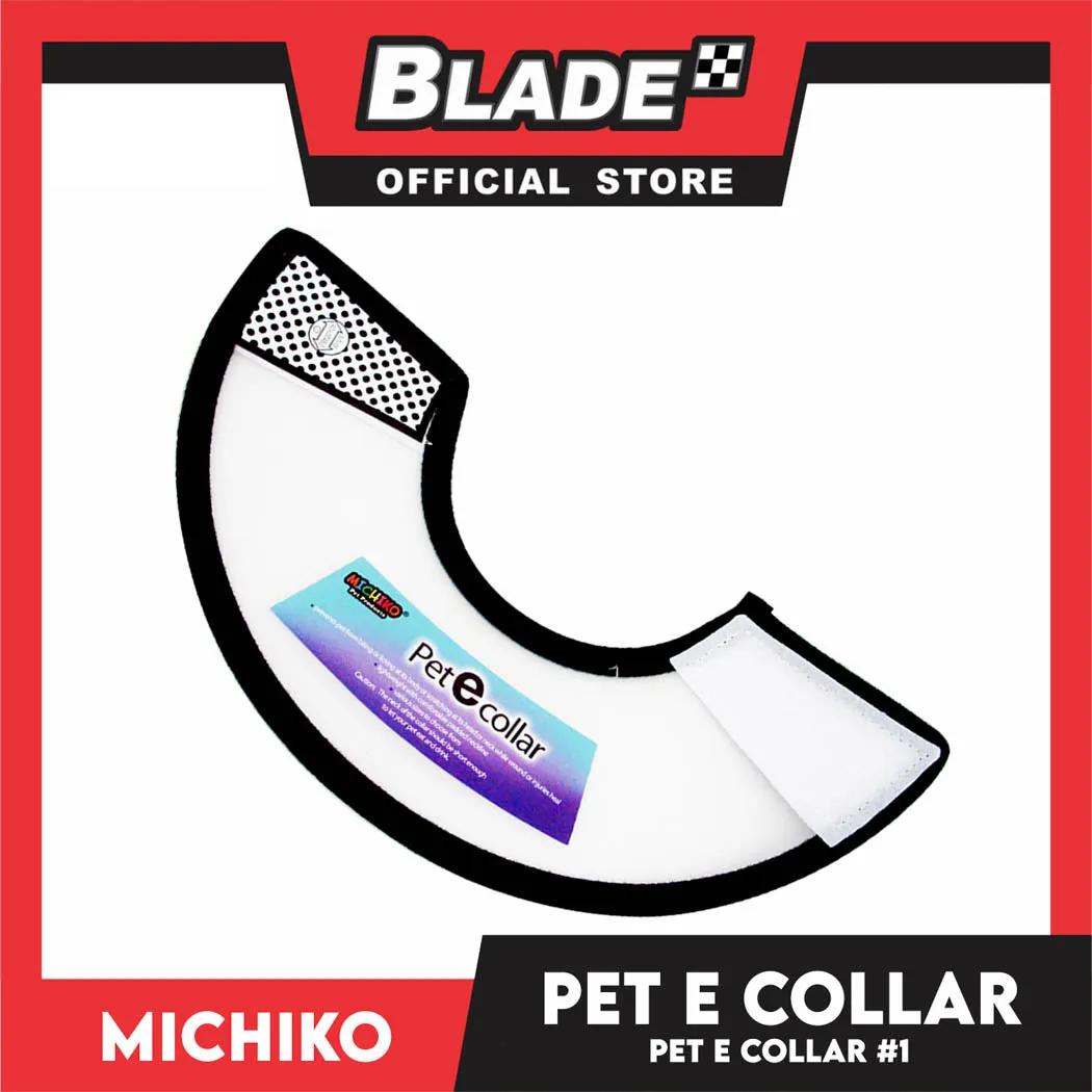 Michiko Pet E. Collar #1 Anti-Lick Anti-Bite Protection Cover Neck Cone For Cats And Dogs