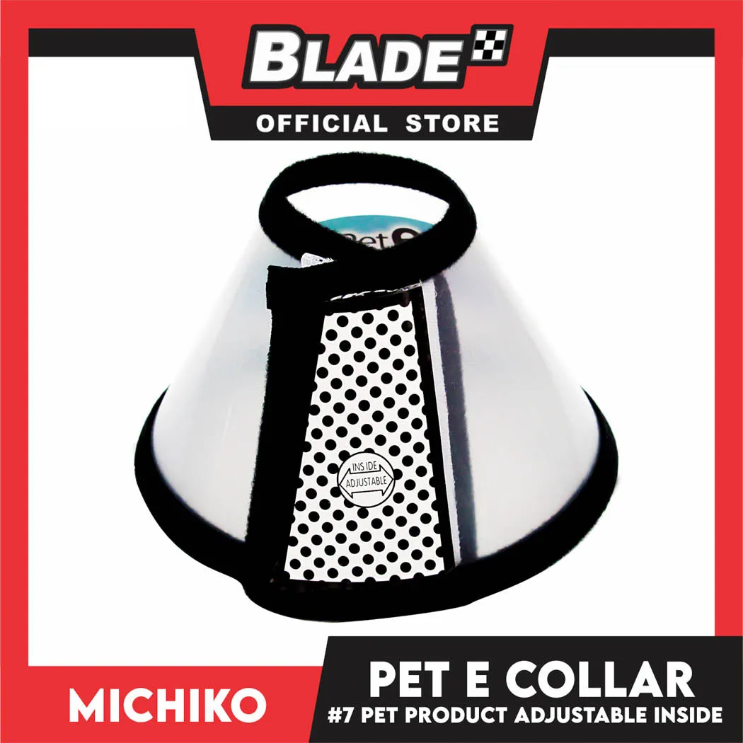 Michiko Pet E. Collar #7 Anti-Lick Anti-Bite Protection Cover Neck Cone For Cats And Dogs