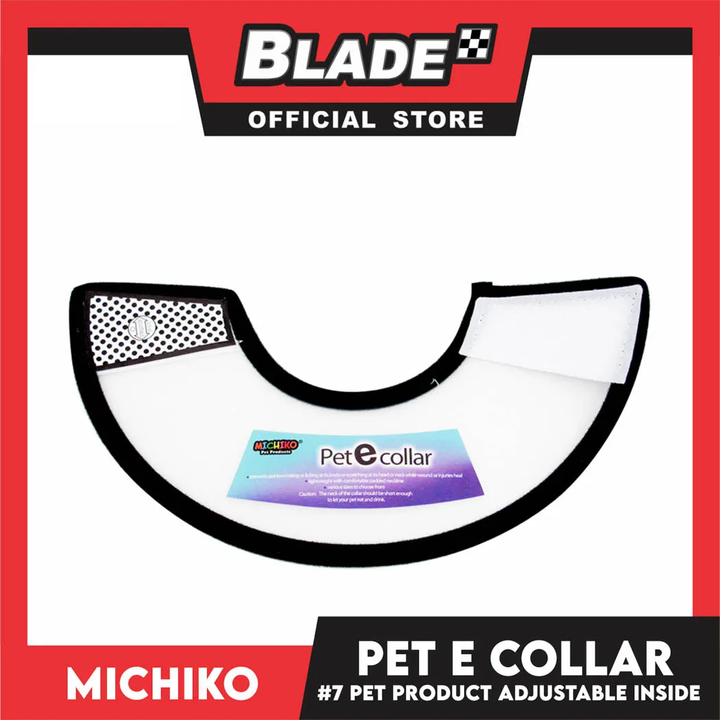 Michiko Pet E. Collar #7 Anti-Lick Anti-Bite Protection Cover Neck Cone For Cats And Dogs