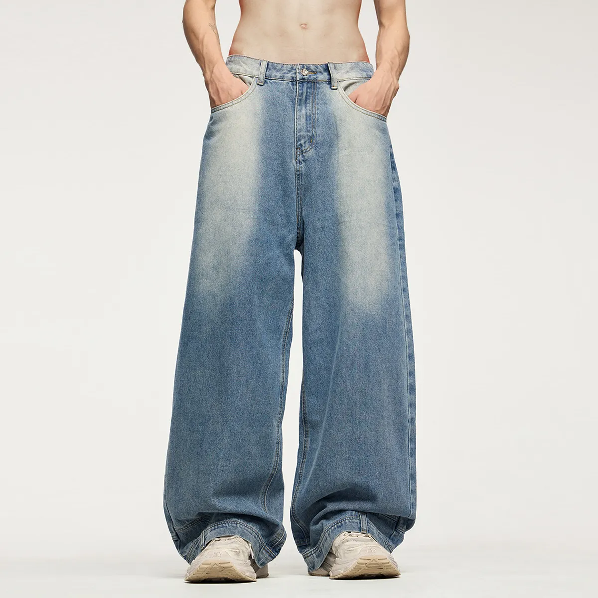 MIRRORED BAGGY JEANS